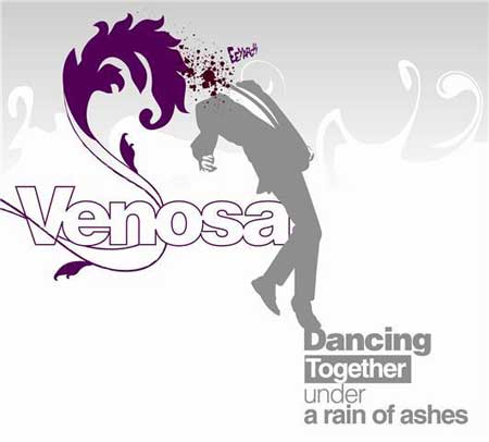 pochette de l´album "Dancing Together under a Rain of Ashes" de Venosa
